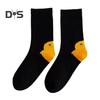 1 Pair Couple Winter Cartoon Socks Goose Duck Printing Mid-tube High Elasticity Wrapping Anti-slip Socks Comfort Warmth Sleeping Socks
