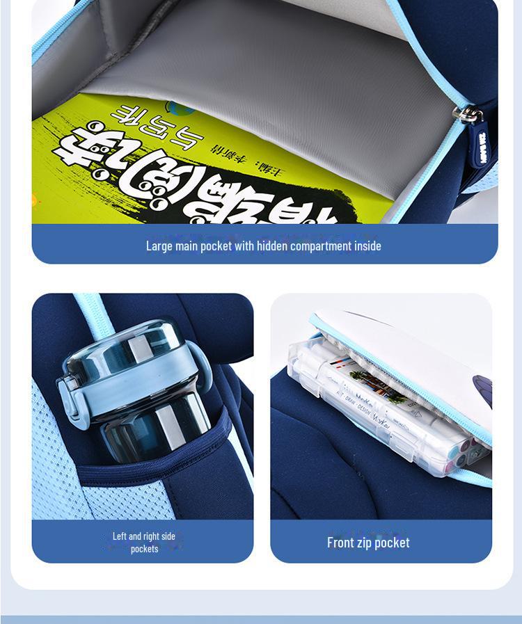 Cartoon Cute Mini Children's Neoprene Kindergarten Schoolbag - Lightweight Anti-Lost Backpack