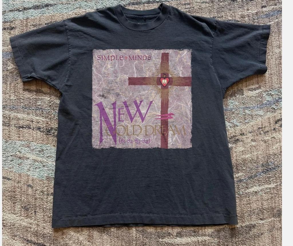 Simple Minds New Gold Dream (81–82–83–84) Unisex Black T-shirt Size S-5XL