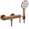 Rivo Brushed Copper Wall-Mounted Shower Faucet