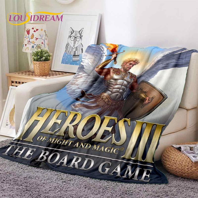 HD Heroes of Might and Magic Retro Game Soft Flannel Blanket,Throw Blanket Comfortable Blanket for Picnic Beds Sofa Home Bedroom