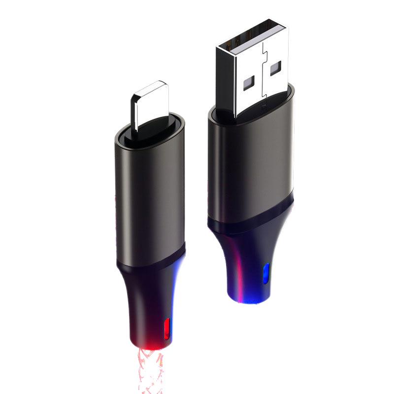 Трансграничный RGB-кабель с градиентной зарядкой PD для устройств Huawei и Apple