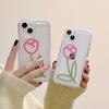 Ins Тюльпаны Цветок Мультфильм Джейн Мягкий силиконовый чехол для телефона для Iphone 11 13 Pro Max 14 Promax 12promax Защитная задняя крышка Капа