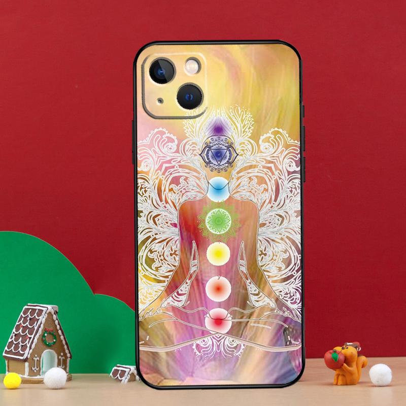 Чехол для телефона с мандалой, чакрами, йогой для iPhone 16e 11 12 13 14 15 16 Pro Max Mini XS X XR 15 16 Plus Защитный корпус