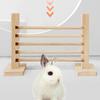 Natural Wooden Hurdle Wooden Jump Bar Toy for Small Animal Mouse Hurdle Hamster Rabbit Jump Cage Obstacle