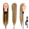 Synthetic Hairstyle Manikin Head Adjustable Clamp Wig Stand for Braid Hairdressing
