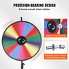 24” Color Prize Wheel Tripod Floor Stand Color Prize Wheel 14 Slots Dry Ease Fortune Spinner Fortune Spinning Game