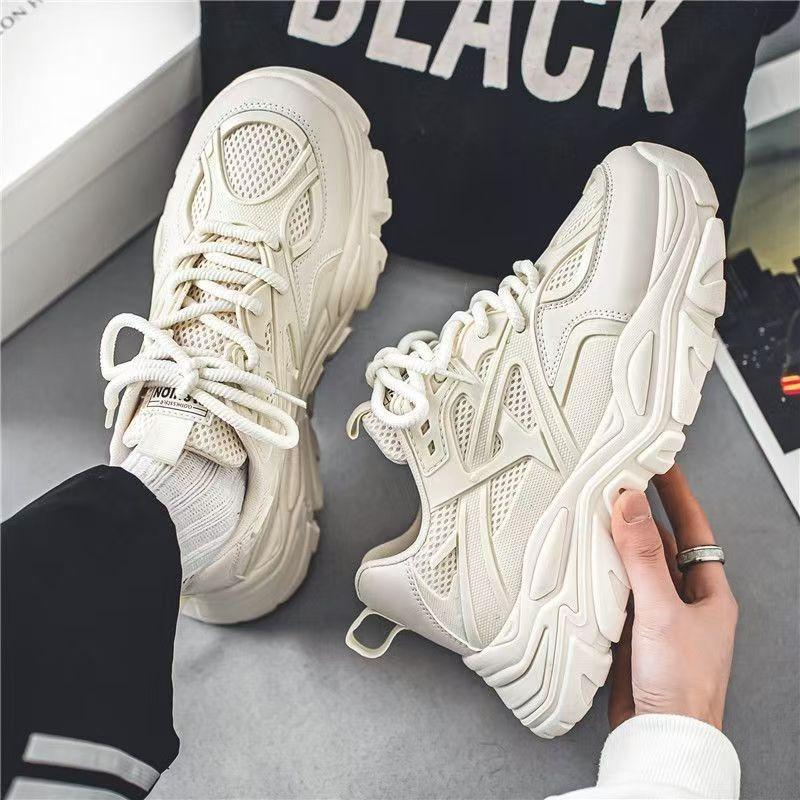 Мужские кроссовки на платформе Сетчатые дышащие кроссовки для бега Модная уличная повседневная обувь Мужские теннисные тренировочные кроссовки Zapatillas Hombre