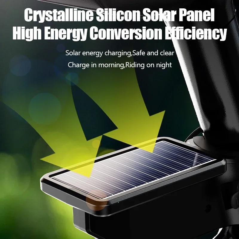 Светодиодные фонари для велосипеда с датчиком присутствия человека, красные аварийные предупреждающие задние фонари, перезаряжаемые через USB, фонари для горного велосипеда, уличные фонари MTB COB