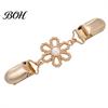 Waist Tightener Clip Hollow Flower Cardigan Sweater Clip, Vintage Women Clothing with Retro Shawl Brooch Faux Pearl, Cincher for Dress Pants Clips