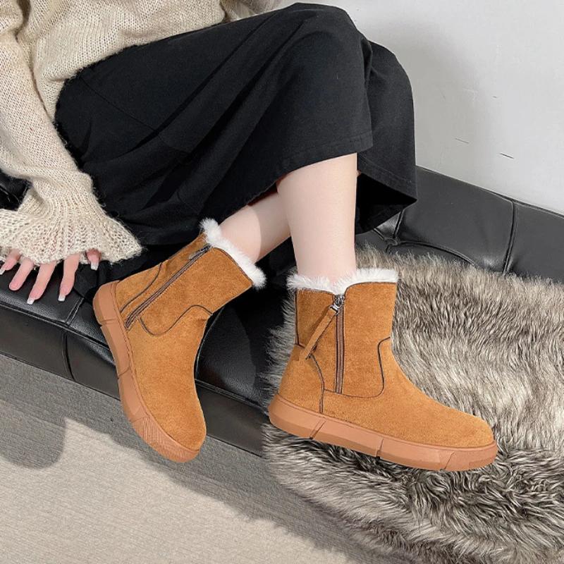 Женские зимние ботинки с кисточками, рабочие ботинки, женская обувь до щиколотки, черного цвета, горячая, высококачественная, готическая, удобная и элегантная зимняя обувь