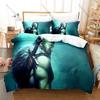 Warrior Graphic Kratos And Atreus God Of War Ragnarok Wild Forest Adventure Combat Game Bedding Duvet Cover + 2 Pillowcases