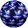1pc Butterfly Magic Sparkle Theme Soccer Ball Football, Size 5, Lightweight PVC, Outdoor Training Soccer Ball,Gift c6524