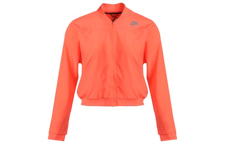 Nike Женская Бейсбольная Куртка Ярко-Оранжевая CZ9143-854