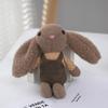 Adorable Long-eared Bunny Keychain Plush Rabbit Doll Soft Toy For Bags And Gifts