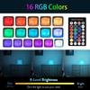 16 цветов светодиодный кубический ночник USB перезаряжаемый настольный декоративный светильник квадратный светильник с контроллером для вечеринки кемпинга