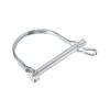 METALLIXITY Safety Coupler Pin (6x55mm) Shaft Lock Pin Round Arch Wire Retainer and Ear Tractor Trailer Truck Mower