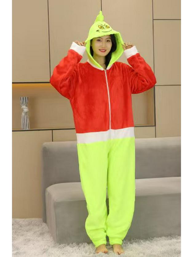 2025 New Style Santa Claus & Reindeer Couple Flannel Christmas Costumes for Outdoor Performance & Homewear