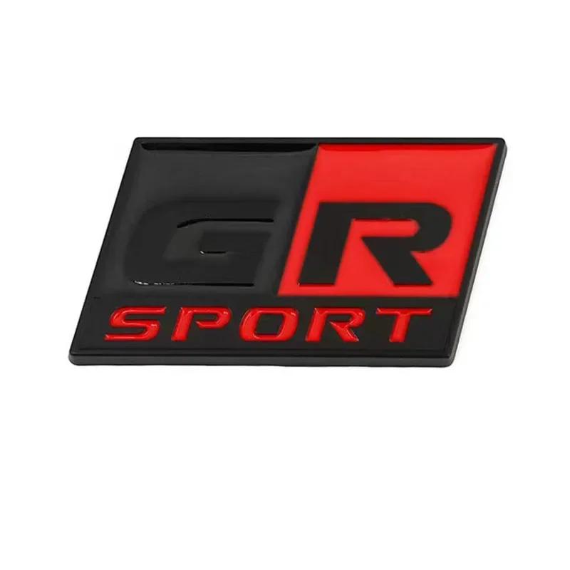3D Металлическая эмблема логотипа GR Sport для решетки радиатора капота автомобиля, наклейка-декаль на крыло для HV YARiS RZ RC RS Prius