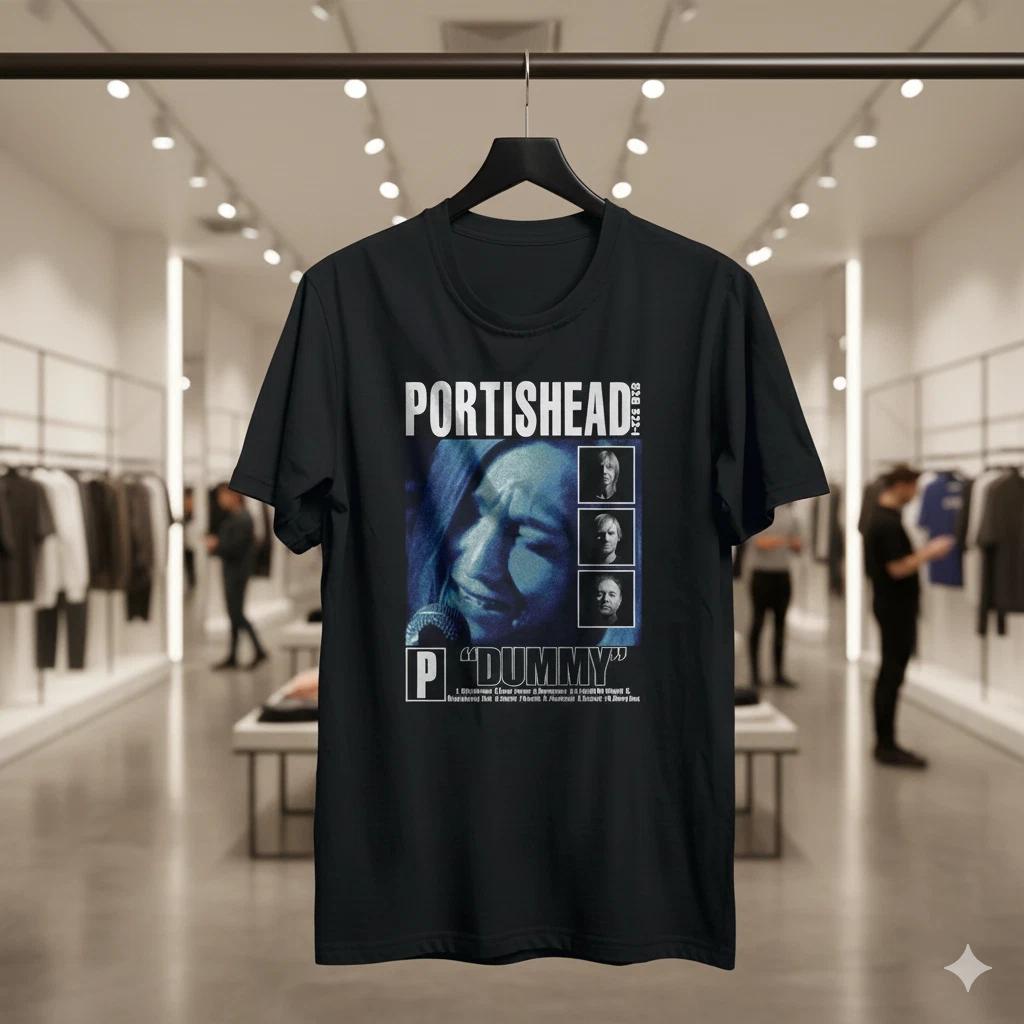 Portishead Dummy Album T-Shirt Trip Hop Vintage Band Tee - T320
