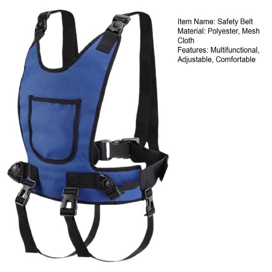 Wheelchair Harness for Adults Adjustable Straps Prevent Sliding Padded Vest Restraint Torso Support Harness Wheelchair Safety Seat Belt