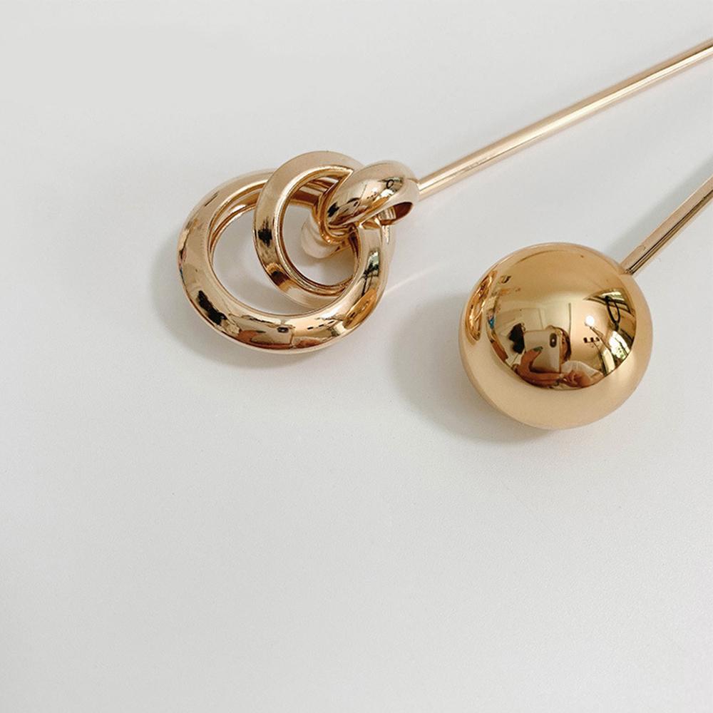 Women Hollow Simple Temperament Gold Color Hair Sticks Hair Fork Metal Hairpins Hair Accessories