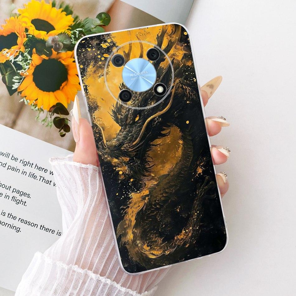 Для Huawei Nova Y90 Y91 Крутой чехол для телефона с узором Дракон и Тигр Для Huawei NovaY90 NovaY91 Мягкие силиконовые TPU чехлы