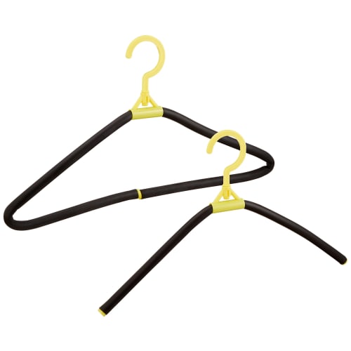Fujisho Twist Hangers, Set of 20, 8707, Black, 26.3 X 29.5 X 7cm