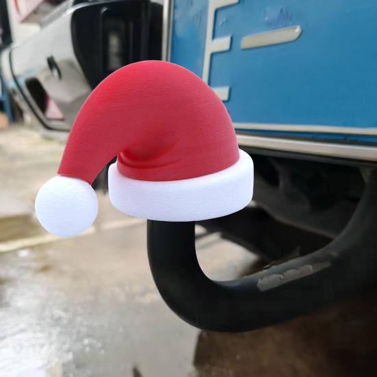 Yousheng Christmas Hat Trailer Cap Trailer Hitch Ball Cover Protective Trailer Cap Decoration Christmas Gift for Car Fans