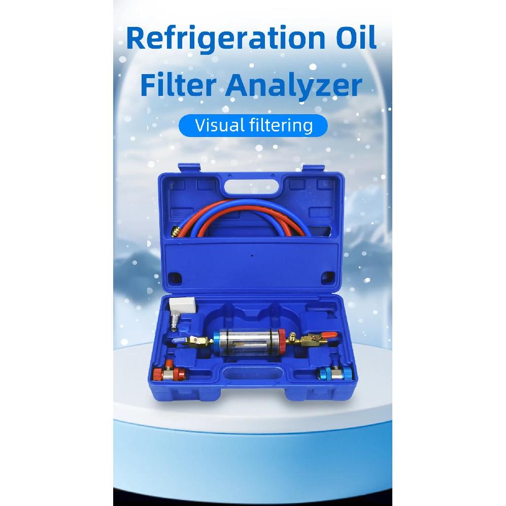 Automotive Air Conditioning Refrigeration Oil Filtration Analyzer Refrigerant Oil Replacement Tool Purity Detection Purifier