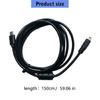Черный кабель данных для камеры с разъемами Mini 8-Pin и USB Type-C (папа) для передачи фото и видеофайлов, а также для подключения к зарядному устройству камеры