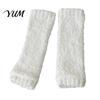 Cozy Plush Lounge Socks Thickened Thermal Knee Sleeve for Women, Winter Warm Coral Fleece Leg Warmers, Breathable Fuzzy High Pads Skiing Cycling