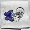 Elegant Butterfly Star Pendant Keyrings Unique Butterfly Pendant Keychain Beaded Phone Anti-Lost Chain Hangings Jewelry