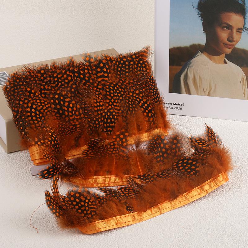 1 метр цветной перламутровый перьевой шлейф с тканевой лентой, куриное перо, DIY ювелирные изделия, аксессуары для рукоделия, аксессуары для одежды