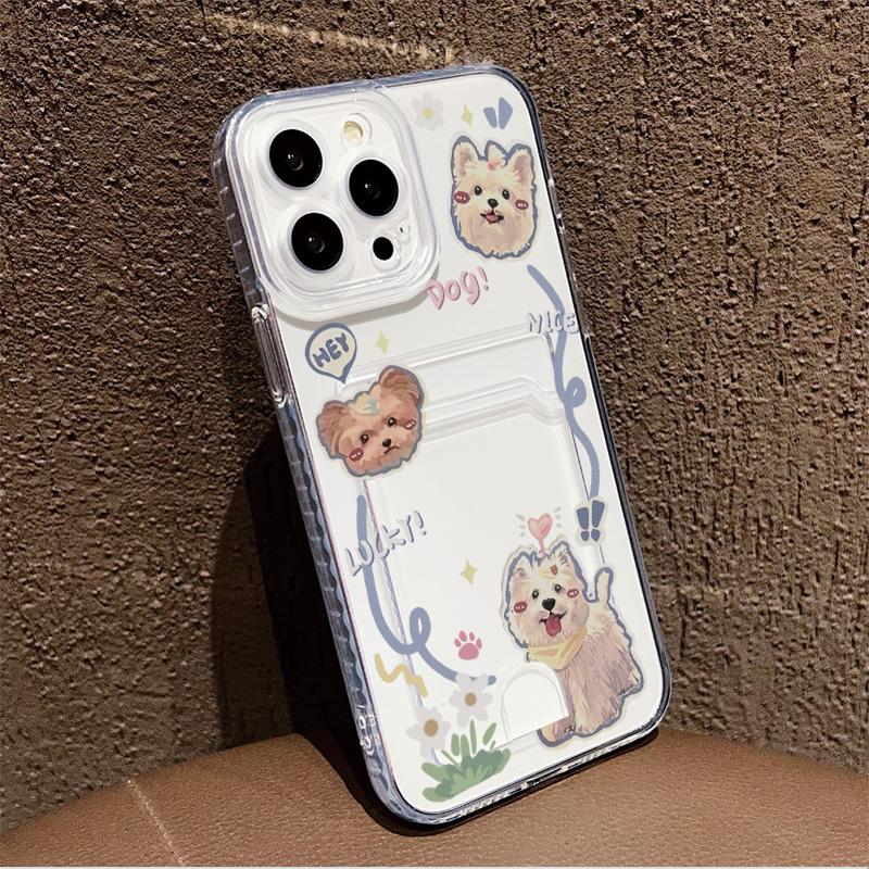 Силиконовый чехол-карман для карт для Oppo Reno 10 11 1F 12F 13F Xiaomi Redmi Note 12 13 iPhone 17 16 15 14 Pro Прозрачный бампер для телефона