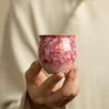 1 шт. Китайская винтажная керамическая чайная чашка с цветком пиона, ручная работа, чайная пиала из печи Жу, домашняя мастерская, чайная чашка, дорожная, персональная посуда для чая