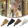Solid Color Fluffy Plush Headband Wide Design Turban Hat Fashion Headwear  Daily Wear