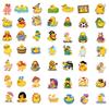 50 Cartoon Little Yellow Duck Stickers DIY Decorative Notebook Suitcase DIY Waterproof Stickers
