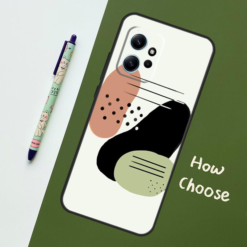 Polka Dots Lines Abstract Art Case For Xiaomi Redmi Note 12 11 10 8 9 Pro 9S 10S 11S 12S Cover For Redmi 12 9C 10C 12C