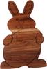 Bunny Shaped Wood Serving Board, Wood Cutting Board for Kitchen, Bunny with Egg Wooden Charcuterie Boards, Serving Platter for Cheese and Food