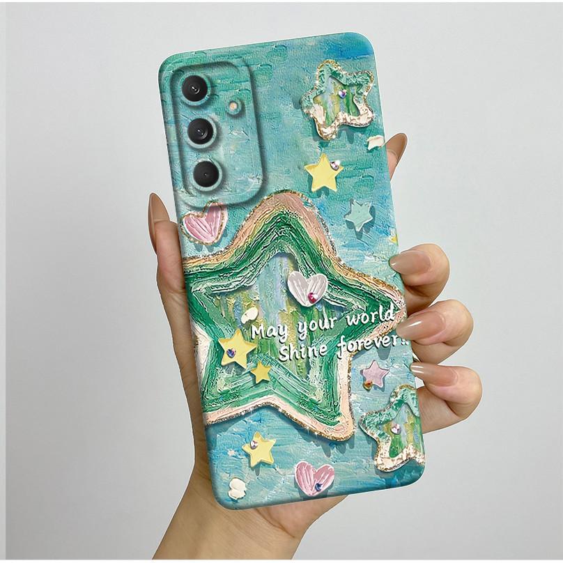 Чехол для телефона Samsung Galaxy M35 5G Бампер Силиконовый Ударопрочный Красивый Чехол с Бабочками и Цветами для Galaxy M 35 M55 Funda