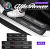 4pcs Car Door Sill Protector Carbon Fiber Pattern Threshold Stickers for Mercedes Benz W211 W204 W210 W203 CLA GLA Accessories FYZAB1