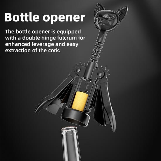 Открывалка для вина Цинковый сплав Штопор Открывалка для бутылок Крылатый Удалитель пробок Открывалка для пива Нож для фольги Кухонные инструменты