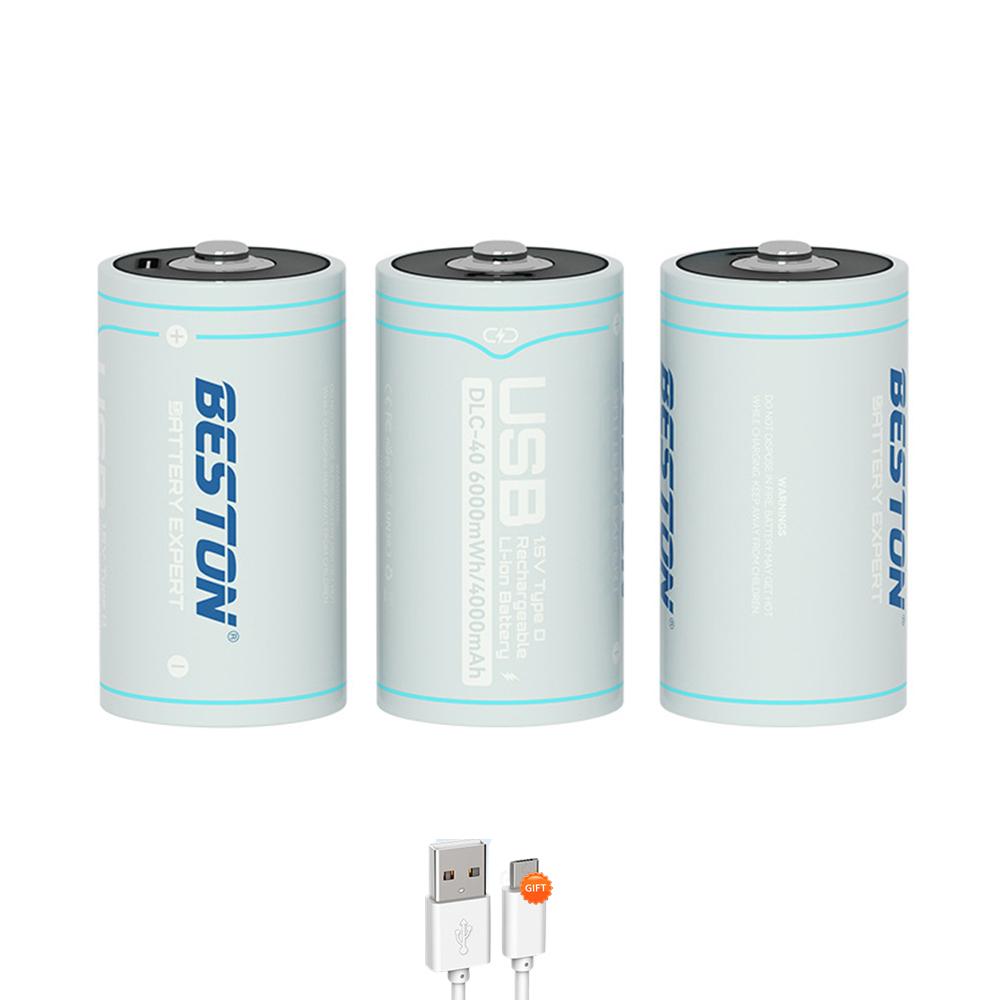 Батарея размера 1,5VD, USB-перезаряжаемая литий-ионная многофункциональная батарея D Lipo LR20, батарея для радиоуправляемой камеры, аксессуары для дронов, газовая плита