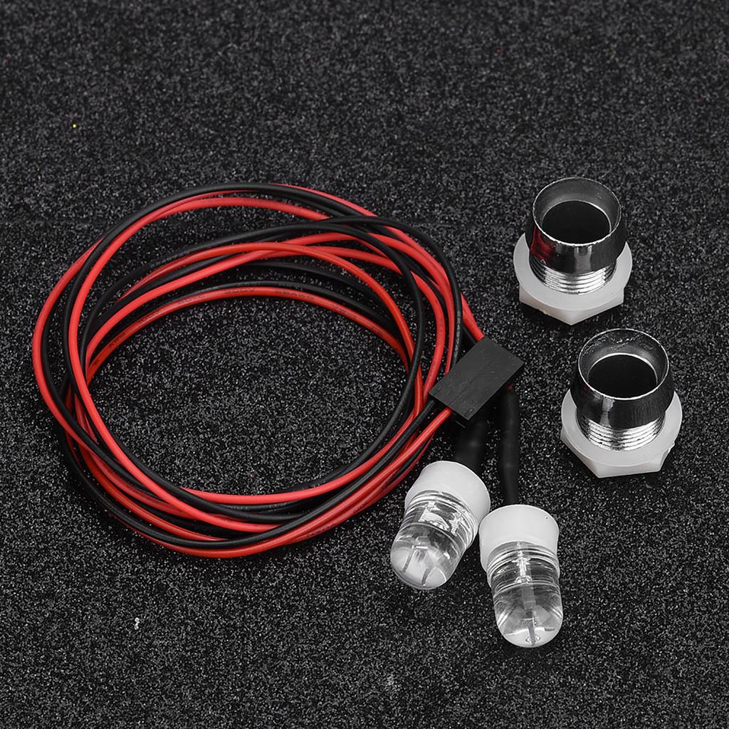 2 шт. 20 мм фара RC аксессуар светодиодные фонари для модели Drift Car Vehicle (20# Белый свет)