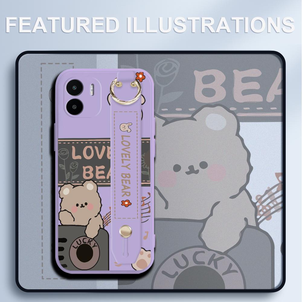 (С браслетом) Мягкий жидкий силиконовый чехол из ТПУ для телефона с полным покрытием, противоударный защитный резиновый чехол для камеры для IPhone, Samsung, Huawei, Xiaomi Redmi