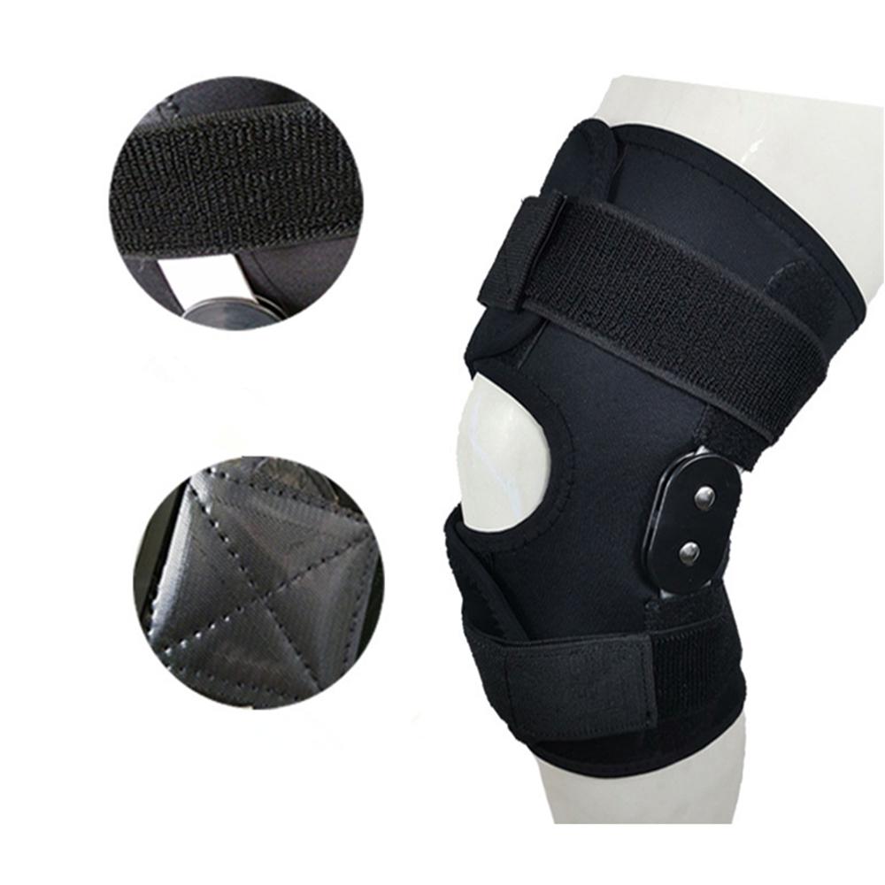 Коленный бандаж 39-44 см, шарнирный компрессионный рукав, открытый стабилизатор надколенника