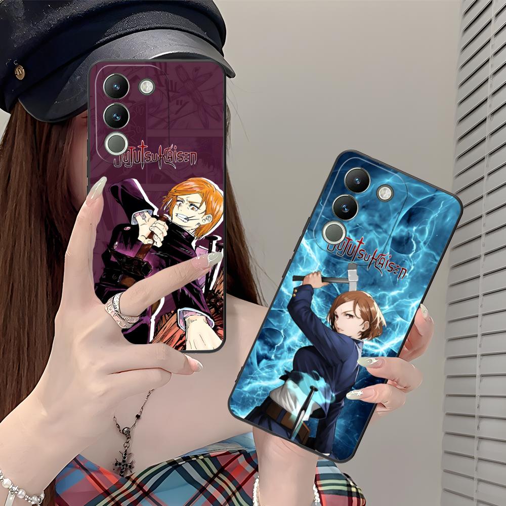 Чехол для мобильного телефона Jujutsu Kaisen Нобара для VIVO V60 V50 V40 V30 V29 V27 V25 V23 Pro Lite 5G Цветной печатный чехол для смартфона