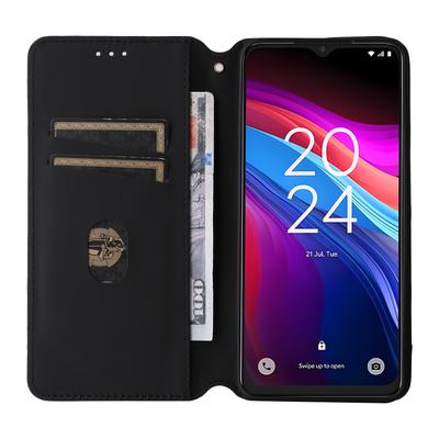 Для TCL 503 Чехол-кошелек Ромбовидный оттиск Кожаный чехол для телефона