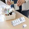 Коробка для хранения Коробка для таблеток Вместимость Еженедельный органайзер для таблеток для путешествий Пылезащитный Влагозащитный Медицинская коробка с отделениями для таблеток